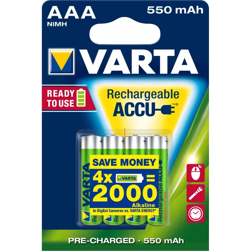 Rechargeable battery Varta Ready2Use HR03 AAA 4pcs