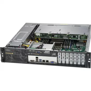 Super Micro Supermicro SC823M TQC-R802LPB - Rack - rack-mountable - 2U - verbessertes, erweitertes ATX - SATA/SAS - Hot-Swap 800 Watt - Black (CSE-823MTQC-R802LPB)