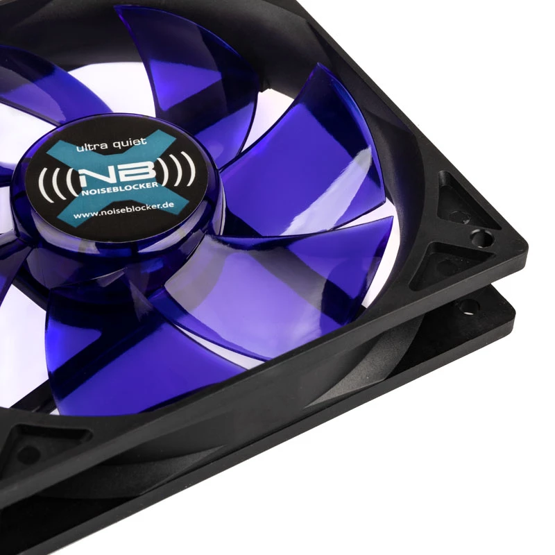 Computer case fan NoiseBlocker BlackSilentFan XLP 120 mm, 2000 RPM, 128 m³/h, 31 dB, 4.5 V, black