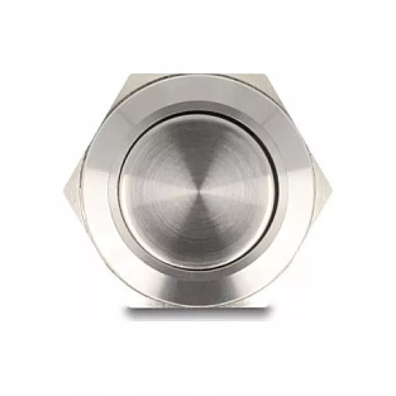 Push Button DELOCK 22042 19 mm, 2 screw terminals, panel-mount