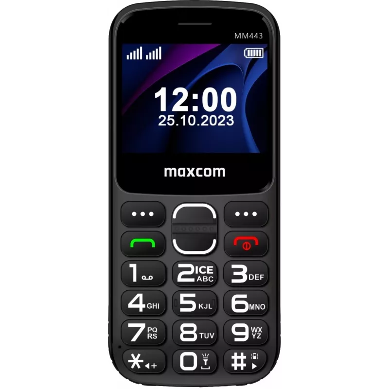 Maxcom Comfort MM443 S Nabjacou Stanicou ierna/black
