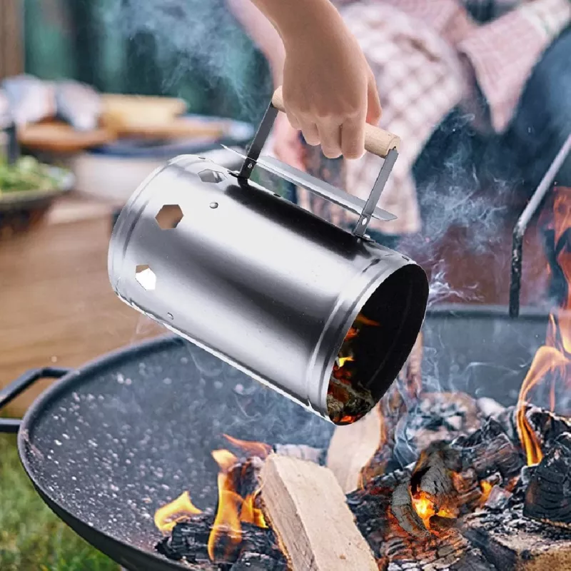 Chimney Starter BLAUPUNKT GCA01 portable charcoal starter, compact design, easy to use