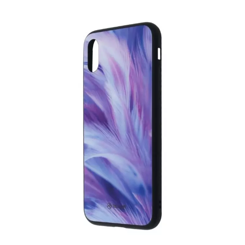 Screen protector glass Tellur Cover Glass print for iPhone XS with feather print