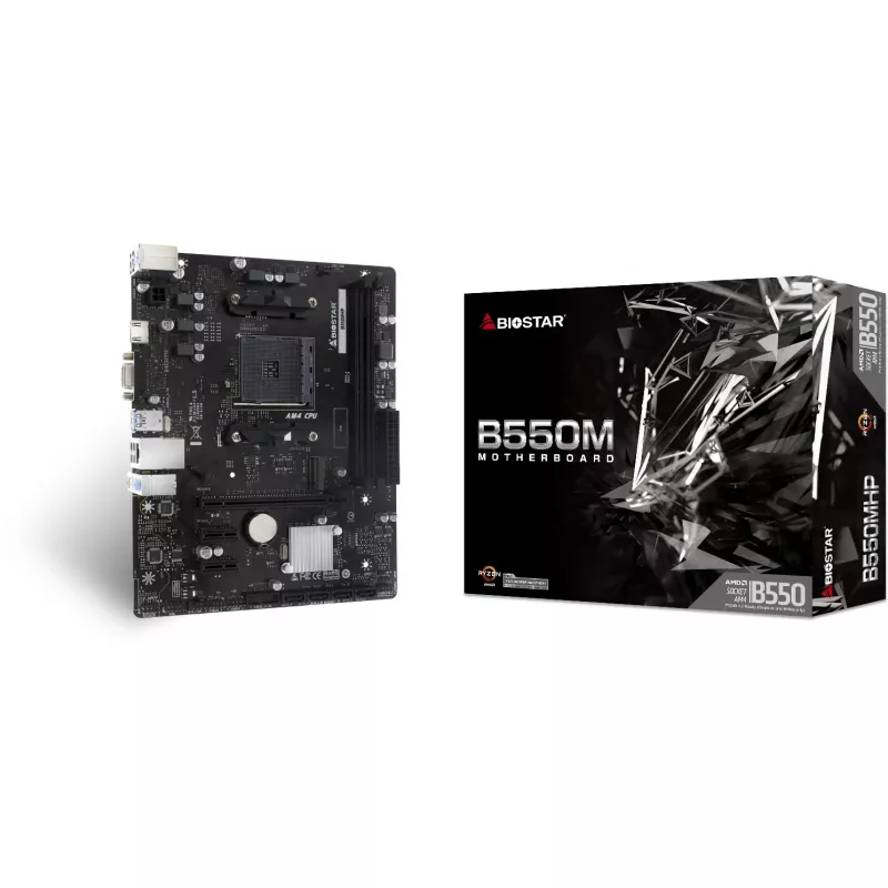 Biostar B550MHP Motherboard AMD B550 Socket AM4 Micro ATX