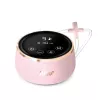 Electric breast pump neno Bella Twin — electronic, 150 ml bottles, 6 stimulation / 9 suction levels, USB Li‑Ion battery, pink/transparent