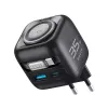GaN travel charger Havit UC250 A-EU 20V 1xUSB-C 0.7m black