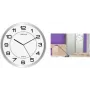 Wall clock unilux MAGNET quartz, magnetic silver, Ø 310 mm, rear magnet for mounting