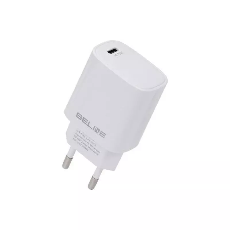 Charger Beline Beli2161 20W PD 3.0 white USB-C fast charging adapter