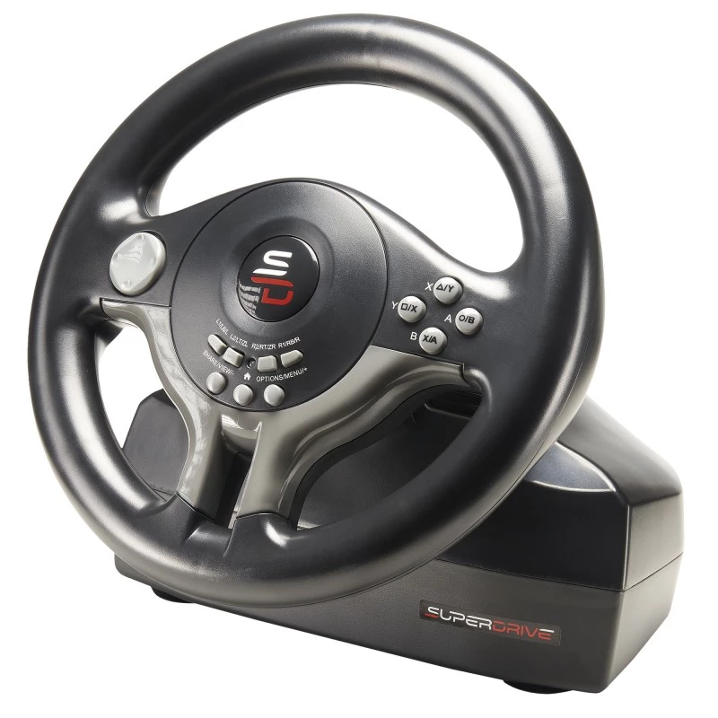Steering wheel + Pedals Subsonic SV200 Black Grey USB 180° rotation