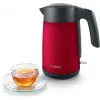 Electric kettle Bosch TWK7L464 — 1.7 L capacity, 2400 W, red, plastic housing