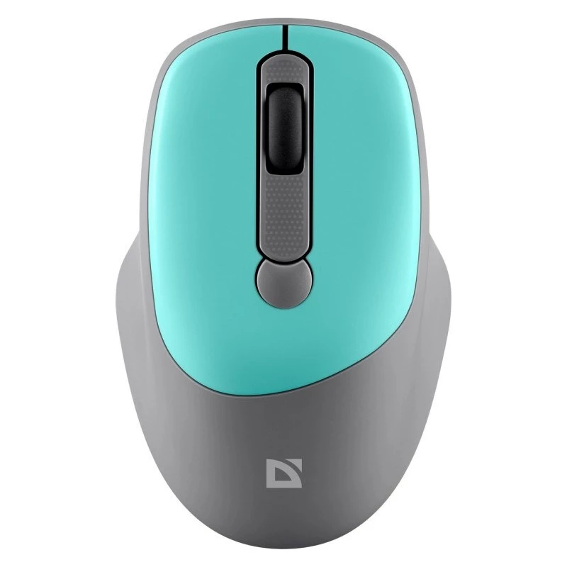 Wireless mouse DEFENDER Silent Click C Mint 52294 — ambidextrous, 1600 DPI, 2.4 GHz nano USB