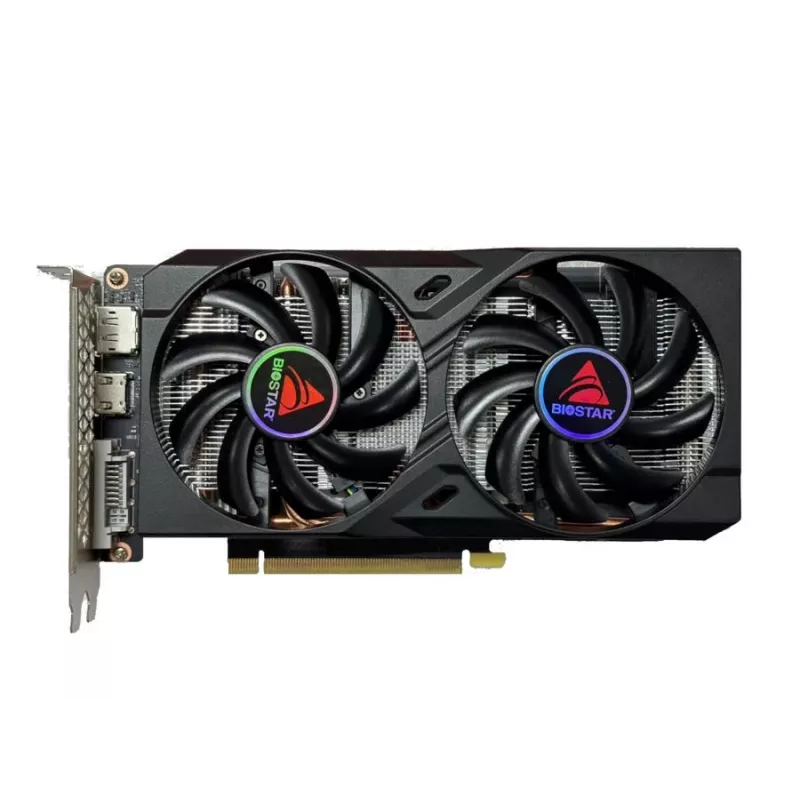 Graphics card BIOSTAR GeForce GTX 1660 Ti — 6 GB GDDR6, 192-bit, PCIe 3.0, Dual-fan