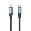 Vention USB4 Gen 3x2 Type-C to Type-C Cable 1 m, 5A, Aluminum Alloy, Cotton Braided