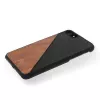 Protective wooden and leather case Woodcessories EcoSplit for iPhone 7 Plus / 8 Plus — Walnut Black