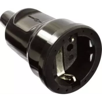 AS SCHWABE PVC-Coupling 16A, 250V robuste Version black (62225)