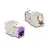 DeLOCK keystone module 88121 Flat Violet RJ-45 10 pcs