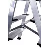 Step stool Krause 126030 — aluminium 3-step, 65 cm max height, 6.1 kg, 500 mm width