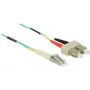 Optical Fibre Cable DeLOCK LC to SC Multi-mode OM3 0.5 m