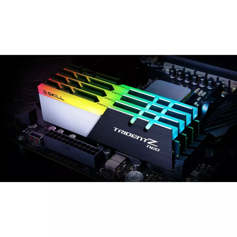 DIMM 32 GB DDR4-3600 (2x 16 GB) Dual-Kit, Arbeitsspeicher schwarz/silber, F4-3600C18D-32GTZN, Trident Z Neo, INTEL XMP