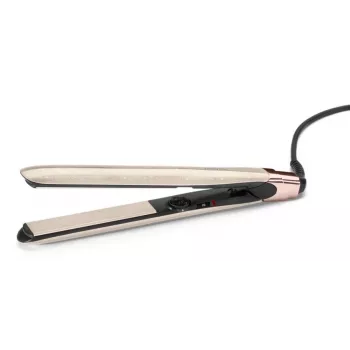 Straightening iron BABYLISS ST914PE — ceramic/titanium plates, 13 heat levels, 100–240V, Beige/Copper