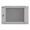 Rack mounting cabinet LANBERG WF03-5306-10S 19 inch 6U grey with glass door