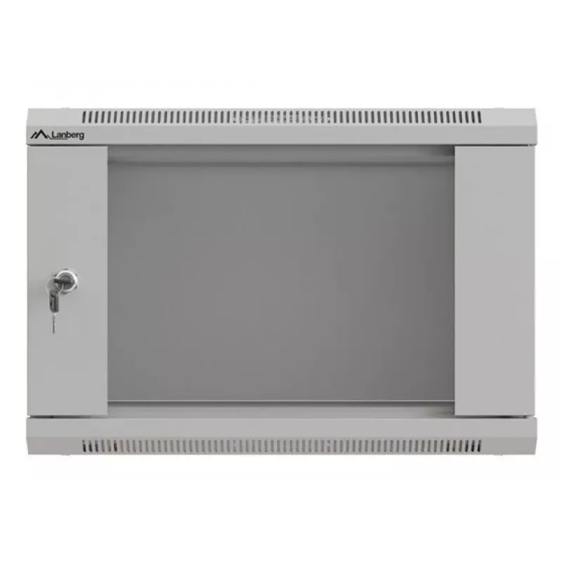 Rack mounting cabinet LANBERG WF03-5306-10S 19 inch 6U grey with glass door