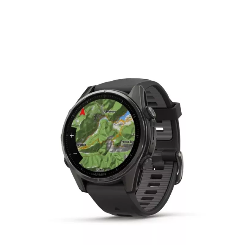 Garmin fenix 8 3.3 cm (1.3) AMOLED 43 mm Digital 416 x 416 pixels Touchscreen Black Wi-Fi GPS (satellite)
