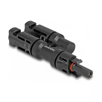 Solar panel connector DeLOCK DL4 1 female to 2 male black