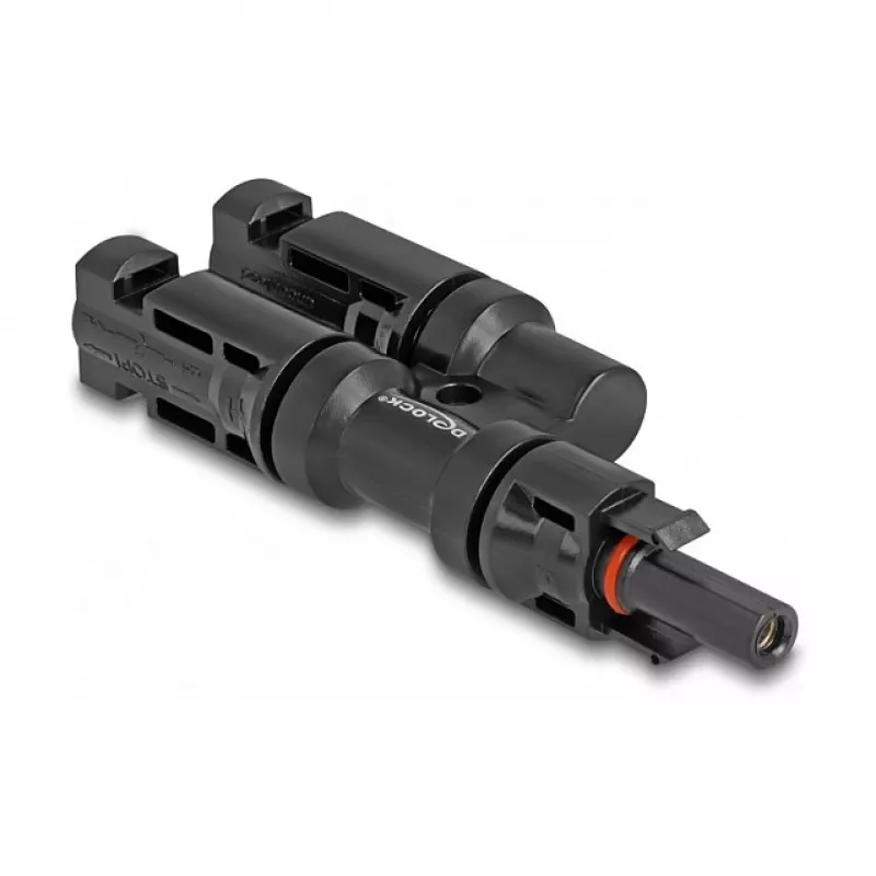 Solar panel connector DeLOCK DL4 1 female to 2 male black