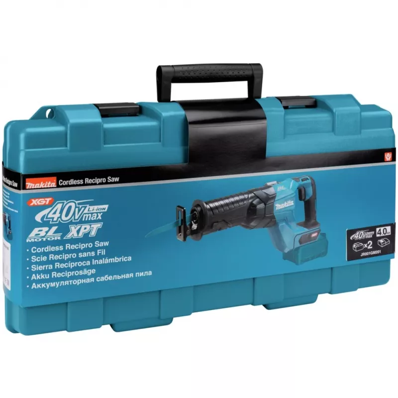Battery Reciprocating Saw JR001GM201 XGT, 40Volt, Reciprocating Saw Blue/black, 2x Li-Ion XGT Battery 4,0Ah, Carry Case