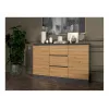 2D3S chest of drawers 120x30x75 cm, anthracite/artisan
