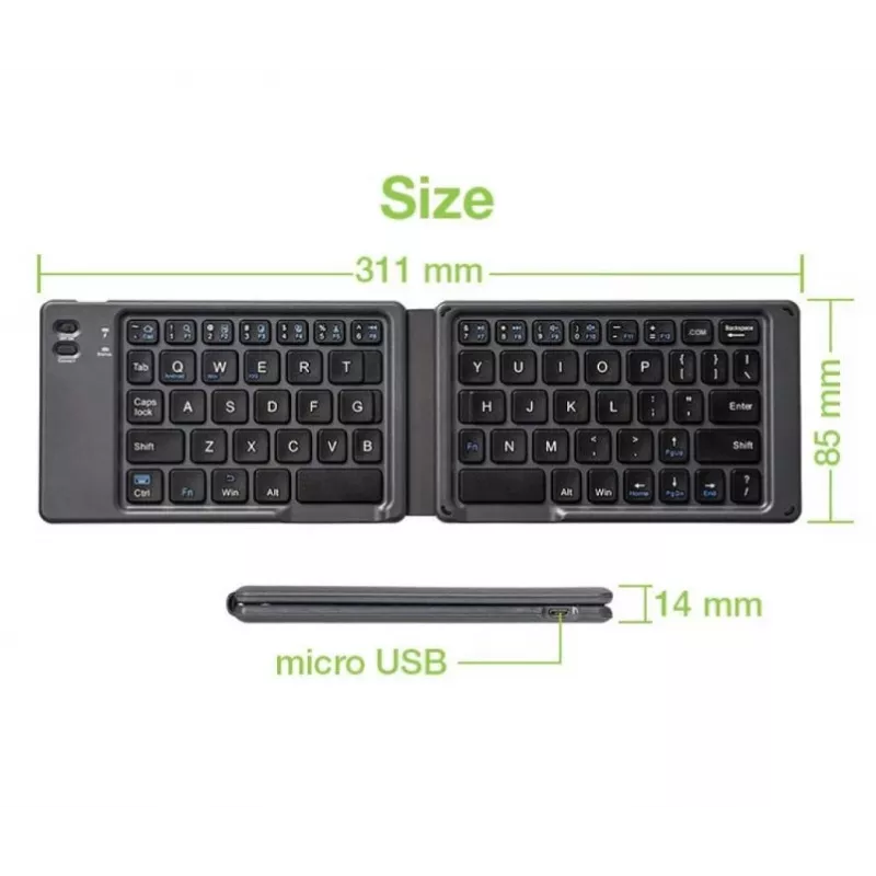 Bluetooth 3.0 Foldable Wireless Keyboard