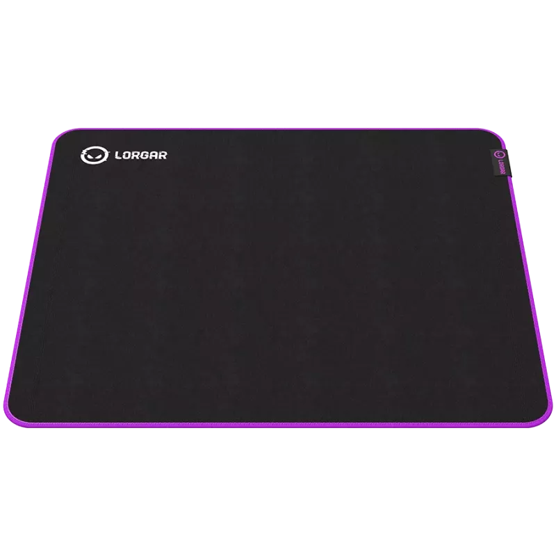 Lorgar Main 315, Gaming mouse pad, High-speed surface, Purple anti-slip rubber base, size: 500mm x 420mm x 3mm, weight 0.39kg