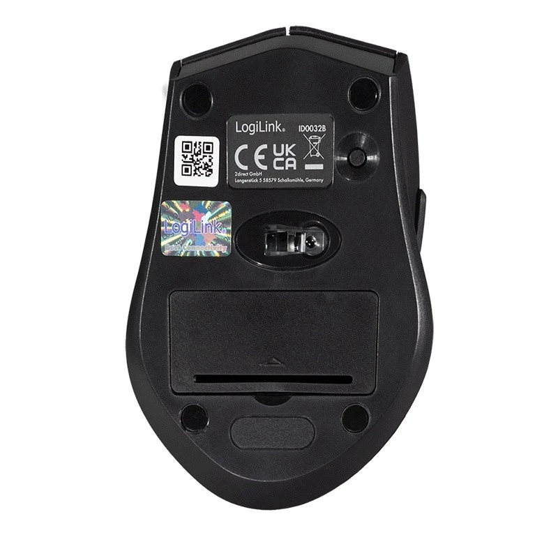 Logilink Wireless mouse BT5.0, ergonomic, black