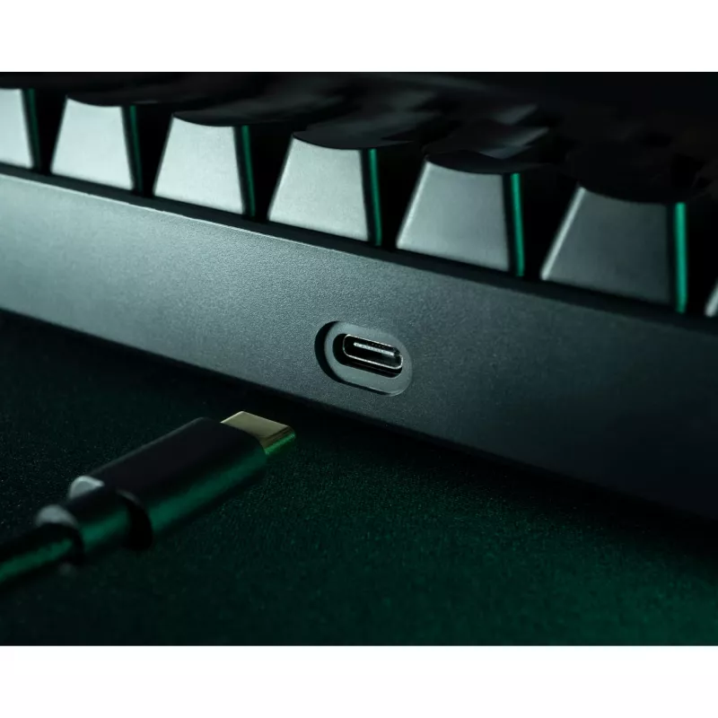 Deltaco GAM-100-DE - 65% - USB + Bluetooth - mechanical switch - QWERTZ - RGB-LED - Black