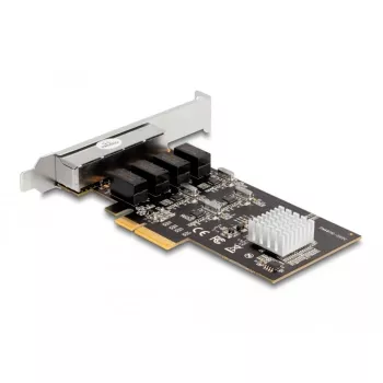 DeLOCK PCI Express x4 Karte 4 x RJ45 Gigabit LAN RTL8111 - PCIe - RJ-45 - PCIe 2.0 - Silber - PC - Windows 10 - Windows 11 - Windows 8.1 (88618)