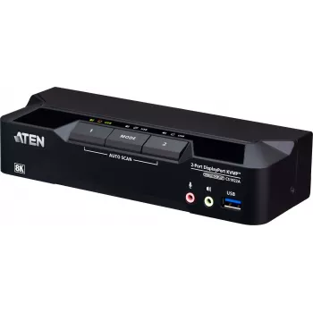 ATEN CS1922A KVMP-Switch 2-way, DisplayPort, USB 3.0, 8K (CS1922A)