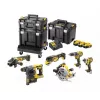 Toolkit DeWalt DCK685P3T 18V cordless combo kit — 3×5.0Ah batteries, DCH273 hammer, angle grinder, case