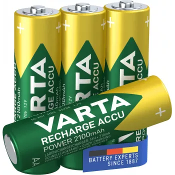 VARTA HR6 AA Recharge Accu Power 2100 mAh 56706 Rechargeable batteries 4 pc(s) Green, Yellow