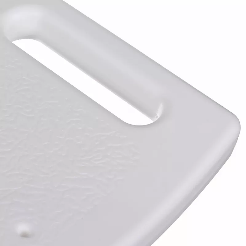 Rectangular adjustable shower stool