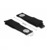 DeLOCK Heavy-duty Hook-and-loop strap L 260 x W 38 mm black 5 pcs