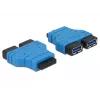 DeLOCK 65670 Internal USB 3.0 Pin Header Adapter to 2x USB-A