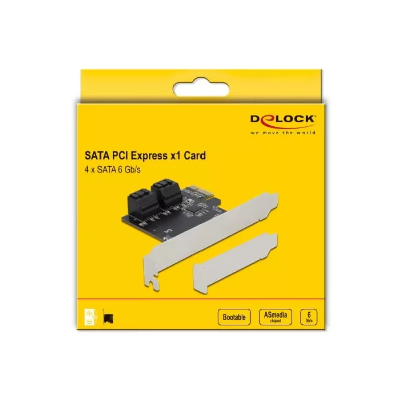 SATA PCI Express x1 Card DeLOCK 90010 Low Profile Form Factor
