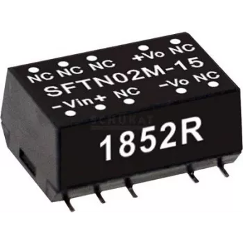 Power adapter/inverter mean well SFTN02M-05, 2 W, input 10.8–13.2 V, output 5 V, RoHS