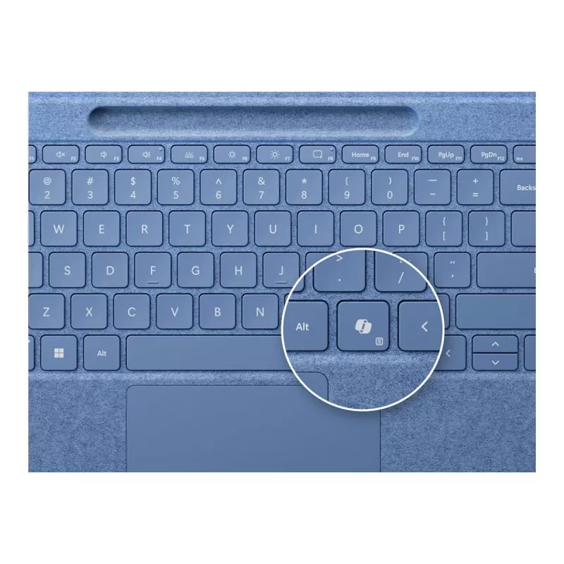 Keyboard for Microsoft Surface 8YU-00027 — QWERTZ German layout, Bluetooth, Touchpad, Blue