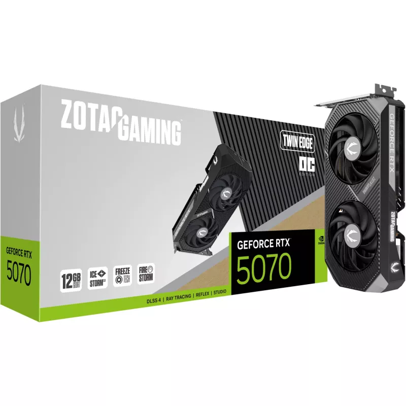 ZOTAC GAMING GeForce RTX 5070 Twin Edge OC 12GB GDDR7 Graphics Card