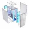 PC case LOGIC Dart Pro Midi ARGB white — Midi Tower, ATX, 456×200×385 mm, max GPU 34 cm, CPU cooler height 155 mm, 3x120mm front + 1x120mm rear, USB 3.0 x2, USB-C x1