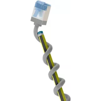 Goobay Ultra-Flexible CAT 6A Patch Cable slim U/FTP Grey - extra-short plug (74306)