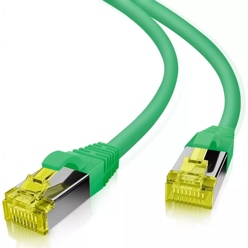 Patch cable helos Ultra Flex 5 m S/FTP Cat6a RJ-45, shielded network cable