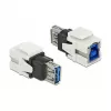 Keystone module DeLOCK 86394 Flat White USB A